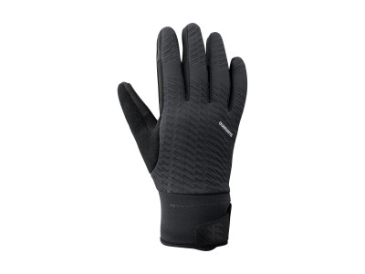 Shimano rukavice WINDBREAK THERMAL REFLECTIVE černé