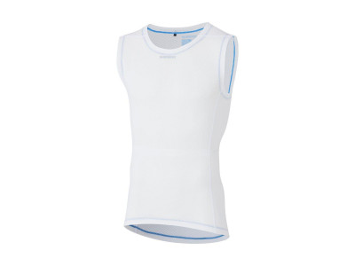 Spodné tričko Shimano MESH BASE LAYER, bez rukávov, biele