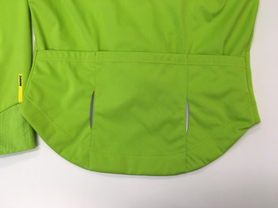 Mavic Ksyrium Elite Convertible men&#39;s cycling jacket lime green 2018 size M SAMPLE