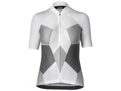 Damska koszulka rowerowa Mavic Sequence Pro z krótkim rękawem, biała, rozmiar 2019 PRÓBKA M
