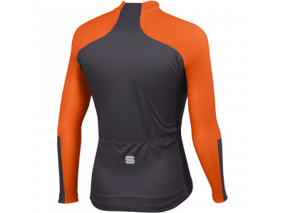Koszulka rowerowa termoaktywna Sportful Bodyfit Pro 2.0, antracytowo-pomarańczowa