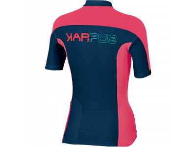 Damska koszulka rowerowa Karpos VERVE w kolorze różowo-niebieskim