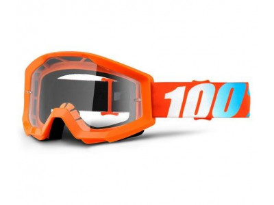 Ochelari de protecție pentru copii 100% Strata Youth Orange pentru downhill