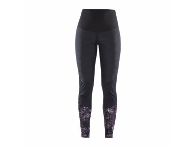 Pantaloni dama Craft Pursuit Thermal, negri/violet