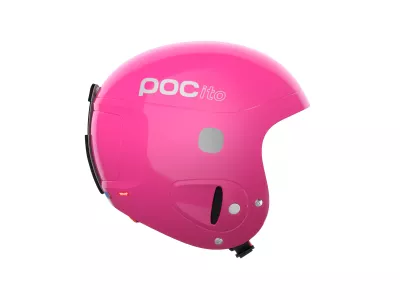 POC POCito Skull Kinderhelm, fluoreszierendes Pink verstellbar