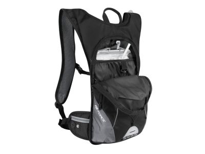 FORCE Berry Ace Plus backpack, 12 l + 2 l tank, black/grey