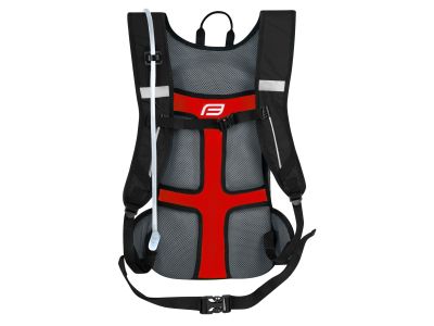 FORCE Berry Ace Plus backpack, 12 l + 2 l reservoir, black/gray