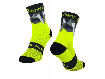 FORCE Triangle ponožky fluo-černé