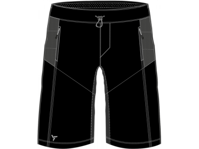 Silvini Orco krátké kalhoty pánské černo/šedé