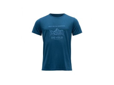 Devold Ulstein Pánske merino tričko Modré