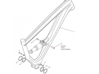 GT Zaskar 100 26/29&quot; Dämpferzapfen