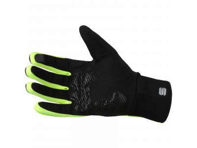 Sportful Gore WindStopper Essential2 rukavice čierne/fluo žlté