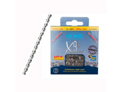 KMC Electric bicycle chain e9 silver, 136 links