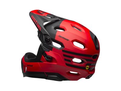 Kask Bell Super DH MIPS Sferyczny, matowy/błyszczący czerwony/czarny Fasthouse