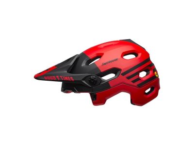 Kask Bell Super DH MIPS Sferyczny, matowy/błyszczący czerwony/czarny Fasthouse