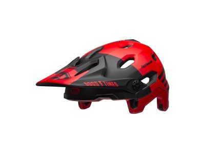 Bell Super DH MIPS Gömb alakú sisak, Mat/Glos Red/Black Fasthouse