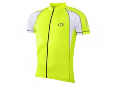 FORCE Jersey T10 fluo-alb, maneca scurta