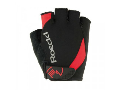 Roeckl Baku gloves, black/red