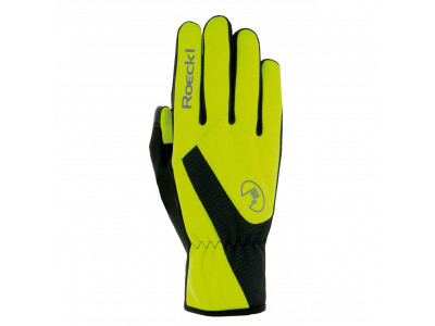 ROECKL rukavice cyklistické zimní ROTH neonově žluté