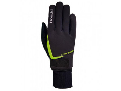 Roeckl Cycling gloves winter Verbier black-yellow
