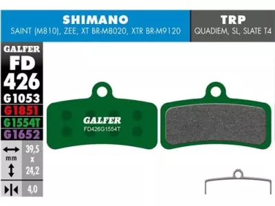 Galfer FD426 G1554T Pro brake pads, metallic