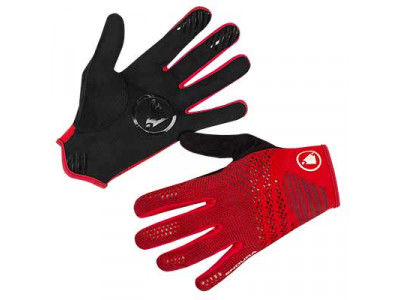 Endura SingleTrack LiteKnit gloves rust red