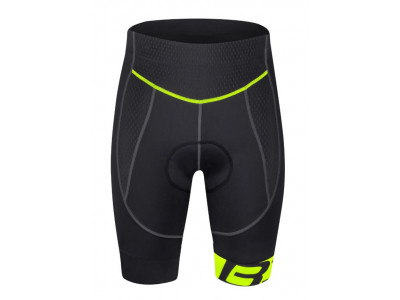 Force B30 shorts with liner, black/fluo