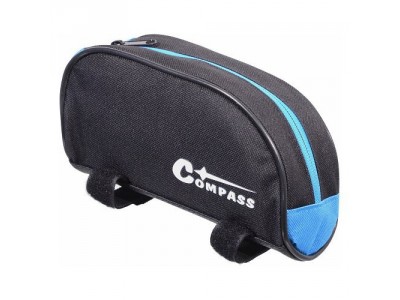 Compass bike bag for upper frame tube black / blue
