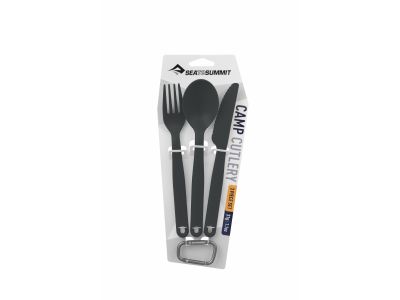 Sea to Summit Camp Cutlery Set - 3 kusy, charcoal