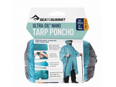 Sea to Summit Ultra-Sil 15D Tarp poncho/emergency shelter, blue