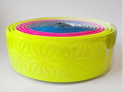 Supacaz Super Sticky Kush TruNeon wrap, Neon Blue/Neon Pink/Neon Yellow