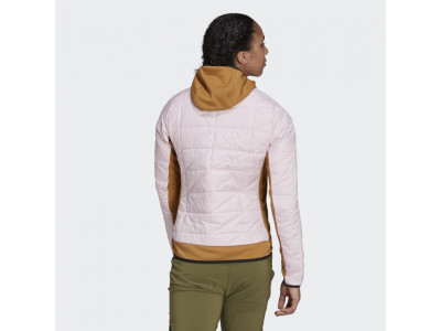adidas TERREX MULTI PRIMEGREEN HYBRID INSULATED women&#39;s jacket, light pink/light brown