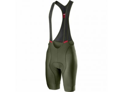 Castelli COMPETIZIONE Shorts mit Hosenträgern, Militärgrün