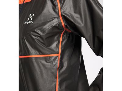 Jachetă de damă Haglöfs GTX Shakedry, gri închis/portocaliu