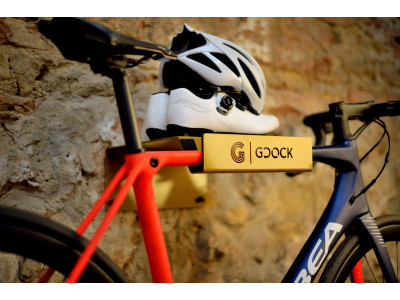 GDOCK Bike Półka montowany na ścianie uchwyt rowerowy, złoty