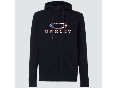 Oakley BARK FZ HOODIE 2.0 Sweatshirt, schwarz/amerikanische Flagge