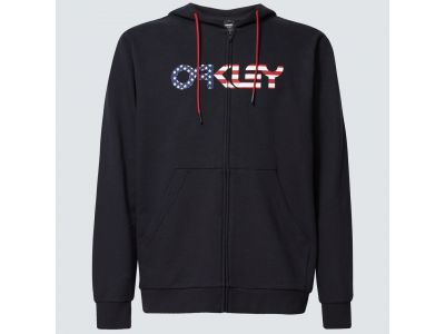 Oakley TEDDY FULL ZIP HODDIE Sweatshirt Schwarz/Amerikanische Flagge
