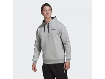 adidas TX Logo Hoody sweatshirt, medium gray heather