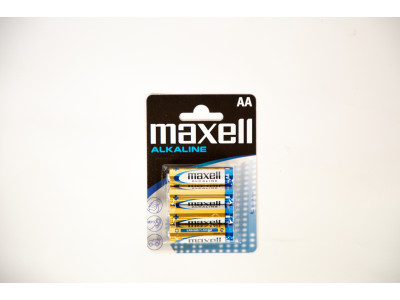 Maxell-LR6 Alkaliczna latarka AA 4 sztuki