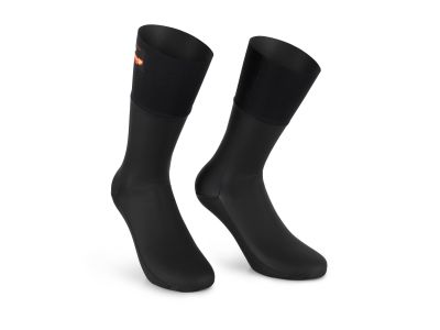 ASSOS RSR Thermo Rain ponožky, čierna