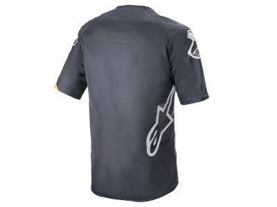 Koszulka rowerowa Alpinestars Racer V3, antracytowo-siarkowo-żółta