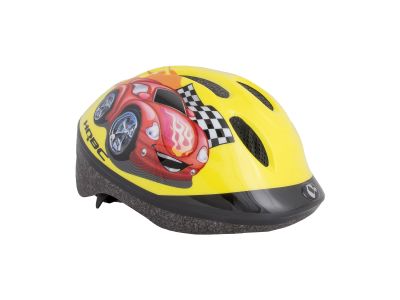 HQBC FUNQ Red Car helmet, yellow