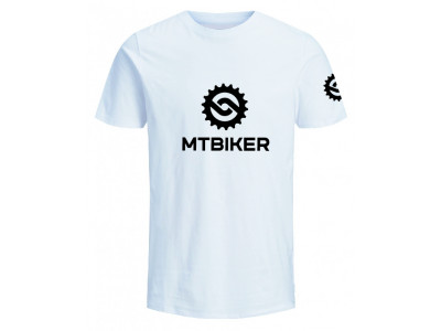 Tricou MTBIKER Type 2, alb