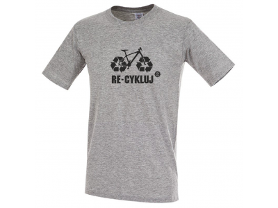Tričko MTBIKER Re-Cykluj, sivé