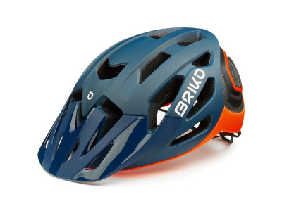 Kask rowerowy Briko SISMIC niebieski/pomarańczowy