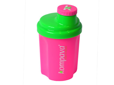 Kompava Plastic shaker for women 300 ml pink