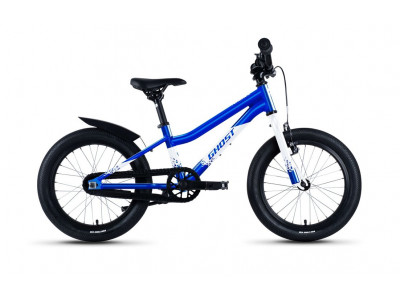 GHOST POWERKID 16 detský bicykel, candy blue/pearl white gloss