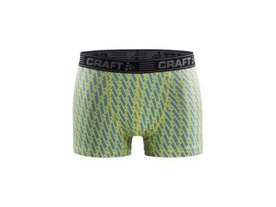 CRAFT Greatness 3&quot; boxerky, zelená/šedá