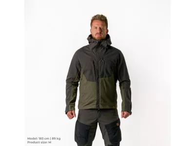 Northfinder KASH kabát, fekete/sötétzöld