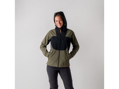 Northfinder ZARA női kabát, fekete/sötétzöld